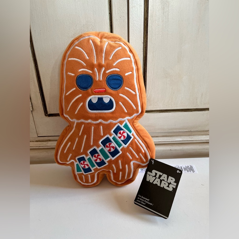 NWT STAR WARS Chewbacca Holiday Cookie Plush - 12 Inches scented Stuffed toy